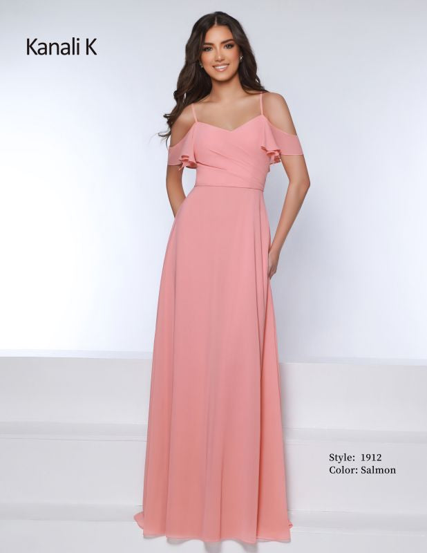 Kanali K Size 14 1912 Salmon Bridesmaid Dress - Salmon / 14 Kanali K Size 14 1912 Salmon Bridesmaid Dress - Salmon / 14