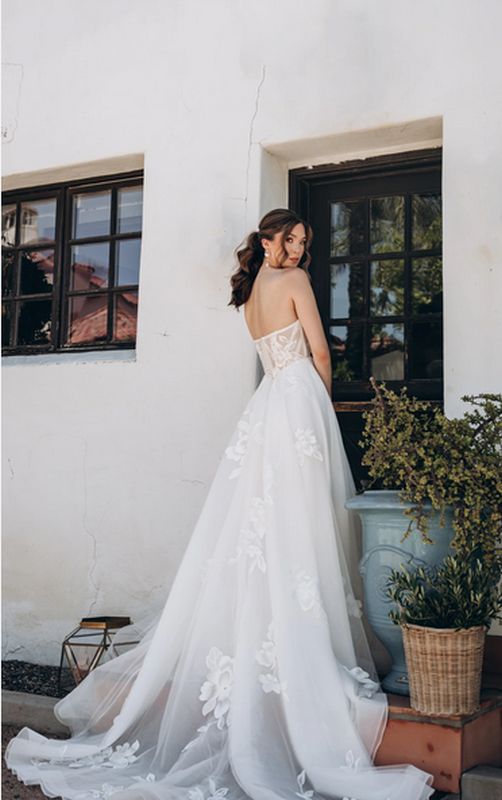 Size 12 Stella York 7975 Ivory/Ivory Gown - Ivory/Ivory / 12 Size 12 Stella York 7975 Ivory/Ivory Gown - Ivory/Ivory / 12