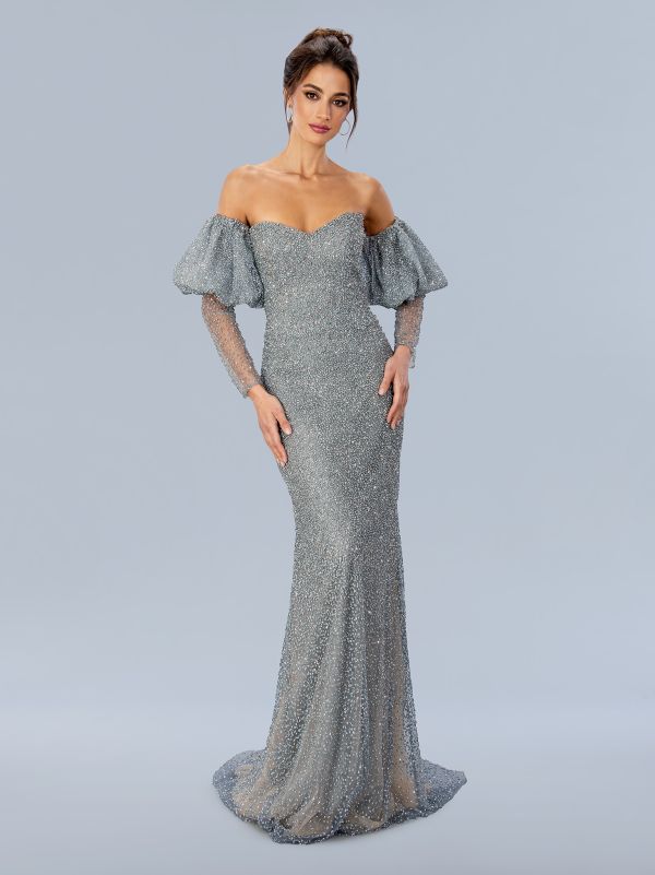 mother of bridal dresses Stella Couture Size 16 24330 Silver Mother of Bride Dress