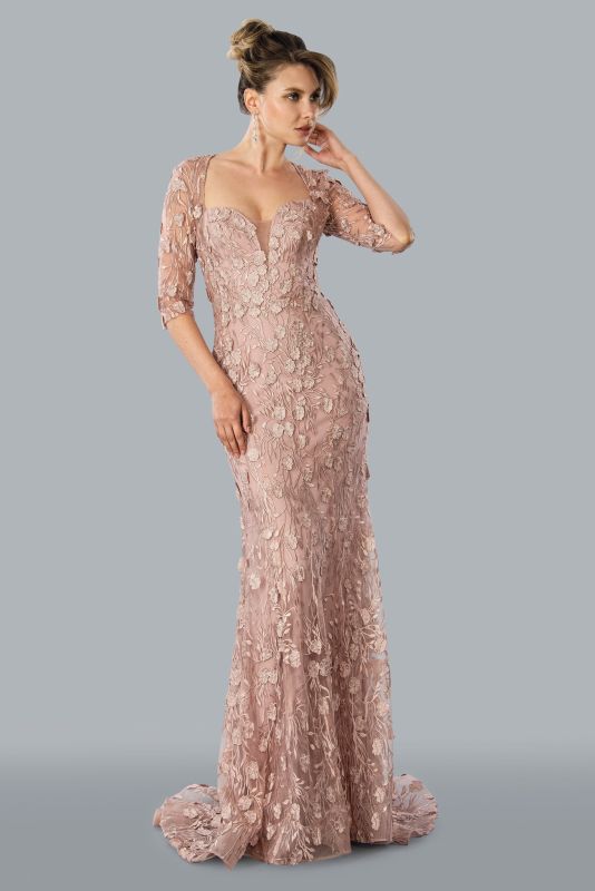 Stella Couture 23311 Long Formal Dress Rose / 8 Stella Couture 23311 Long Formal Dress Rose / 8