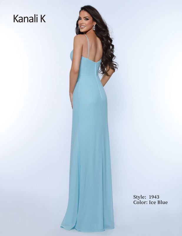 Size 4 Kanali K 1943 Ice Blue Bridesmaid Dress