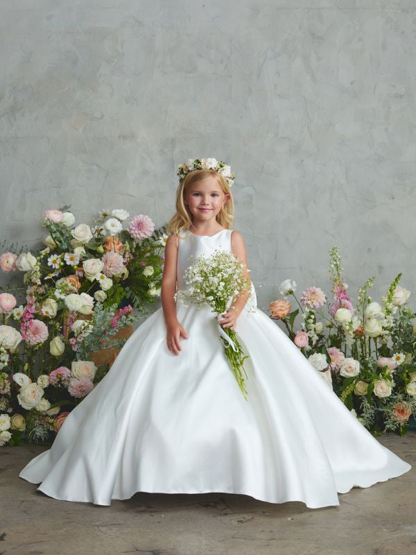 ivory flower girl dress Size 8 Tip Top Kids 5922 Ivory Flower Girl Dress