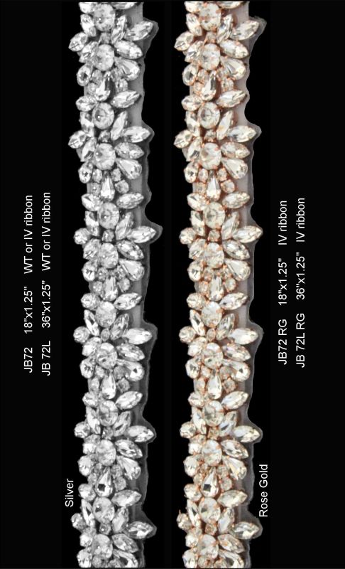 Rose Gold Rhinestone JB72 Belt – Bridal Sense