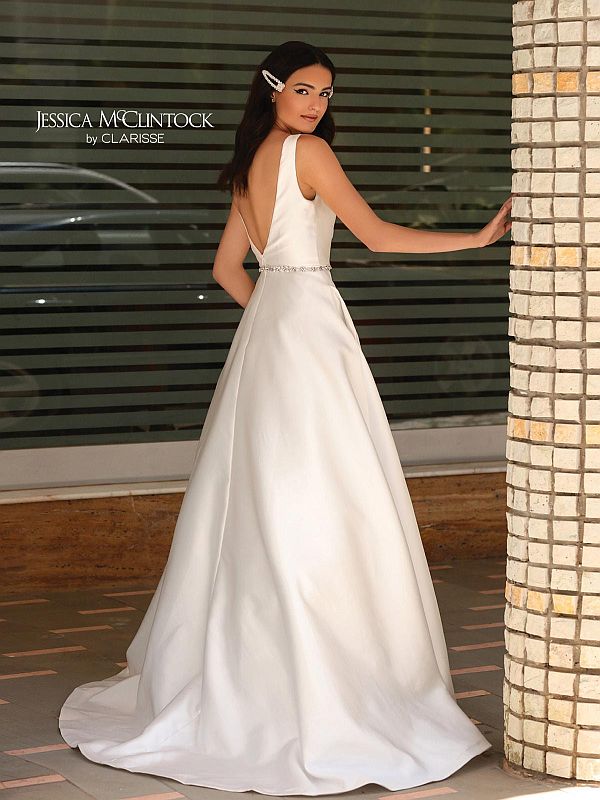 jessica mcclintock white dress Jessica McClintock Size 16 700155 Ivory Gown – Bridal Sense