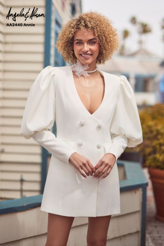 Size 10 Angela & Alison AA2440 Annie Ivory Informal – Bridal Sense