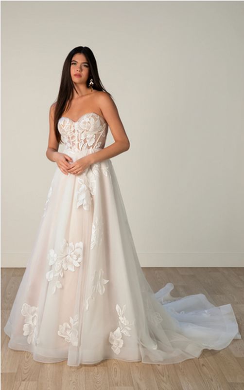 Size 12 Stella York 7975 Ivory/Ivory Gown - Ivory/Ivory / 12 Size 12 Stella York 7975 Ivory/Ivory Gown - Ivory/Ivory / 12