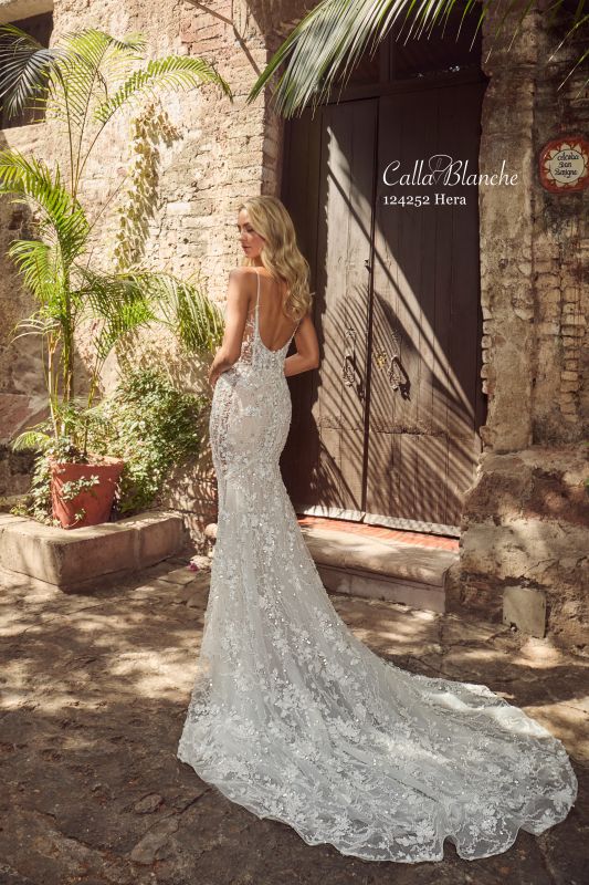 Size 14 Calla Blanche 124252 Hera Ivory/Light Nude Gown – Bridal Sense