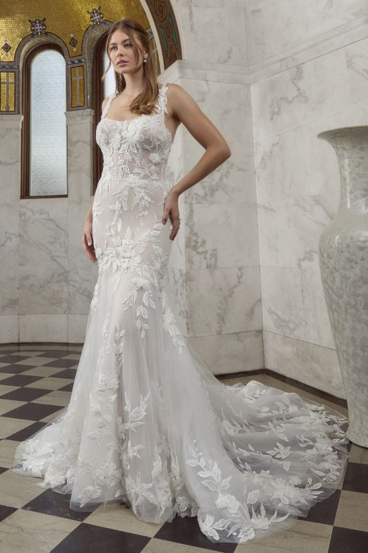 Size 18 Casablanca 2588 Minerva Nude/Ivory/Silver Gown – Bridal Sense