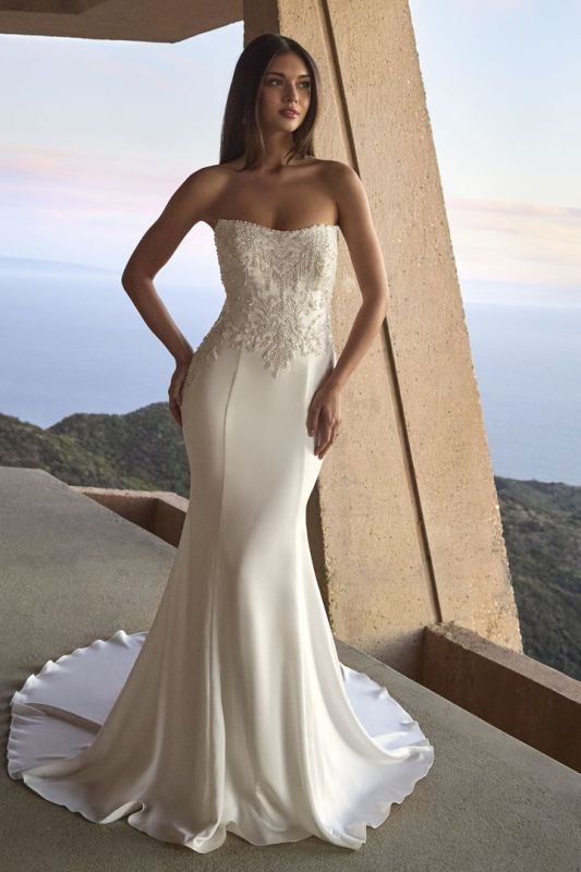 Size 20C Casablanca 2611 Oceana Ivory/Silver Gown Size 20C Casablanca 2611 Oceana Ivory/Silver Gown