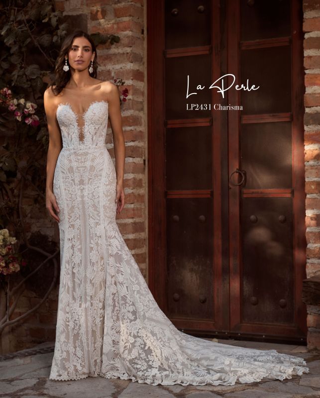 Size 14 La Perle LP2431 Charisma Ivory/Light Nude Gown – Bridal Sense