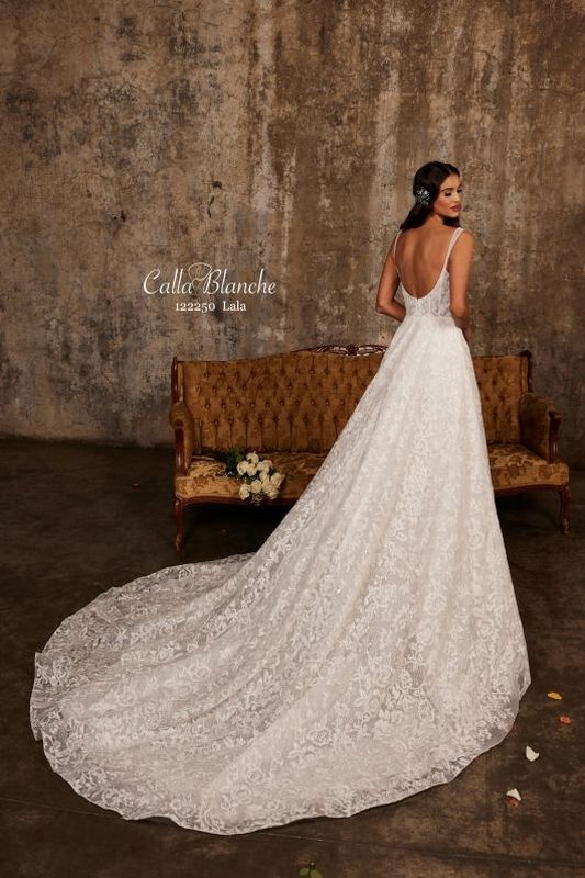 Size 14 Calla Blanche 122250 Lala Ivory Gown – Bridal Sense