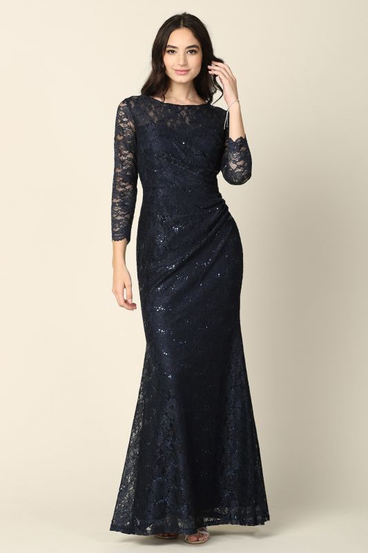 Eva Size 4XL 3397 Navy Mother of Bride Dress