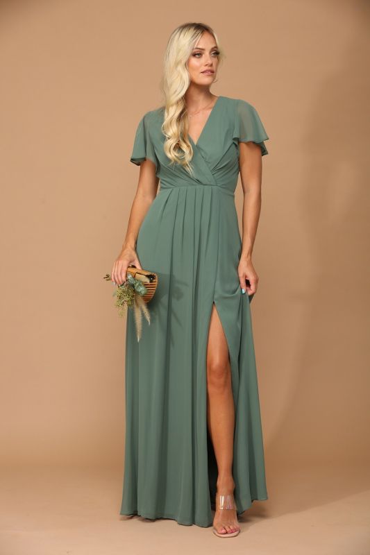 Size XL Eva 3413 Eucalyptus Bridesmaid Dress