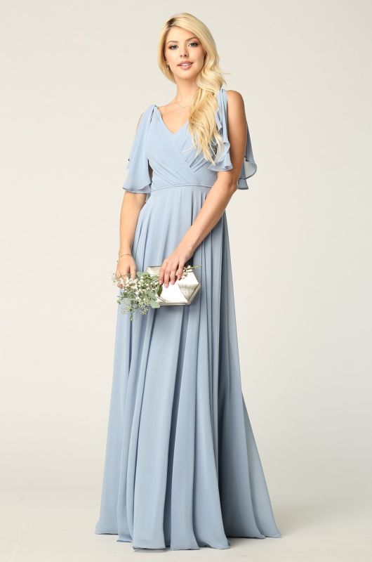 Dusty Blue Bridesmaid Dresses - Free Shipping - Carlyna