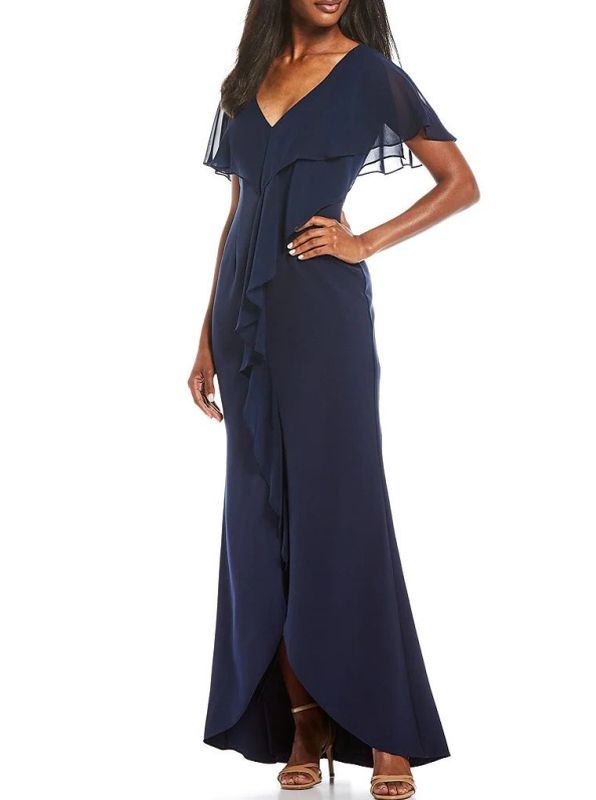 Size 8 Adrianna Papell Navy Mother of Bride Dress – Bridal Sense