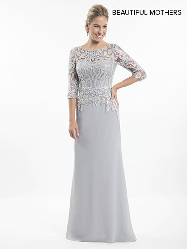 mary's bridal bridesmaid dresses Size 20 Mary's Bridal MB8011 Platinum Mother of Bride Dress