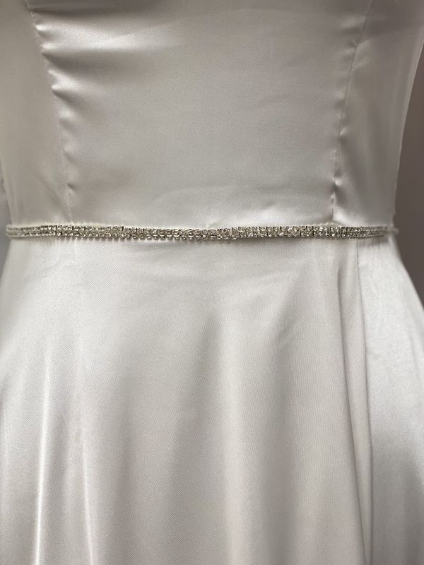 green emerald velvet dress Ivory Rhinestone Belt 14 Belt