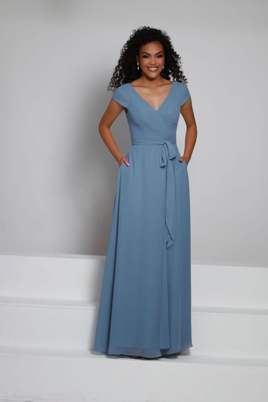 Limelight Occasions Sorella Vita Bridesmaid Dresses Full-Length Bridesmaid Wrap Dress With Flutter Sleeves Sorella Limelight Occasions Sorella Vita Bridesmaid Dresses Full-Length Bridesmaid Wrap Dress With Flutter Sleeves Sorella