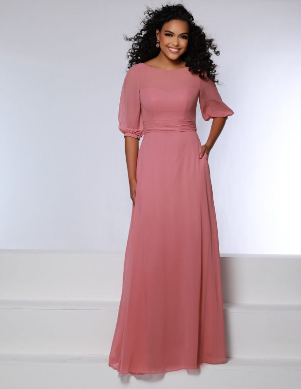 Size 12 Kanali K 1882 Dusty Rose Bridesmaid Dress - Dusty Rose / 12 Size 12 Kanali K 1882 Dusty Rose Bridesmaid Dress - Dusty Rose / 12